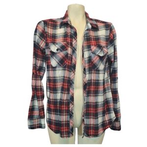 Just Be Red and Black Plaid Shirt